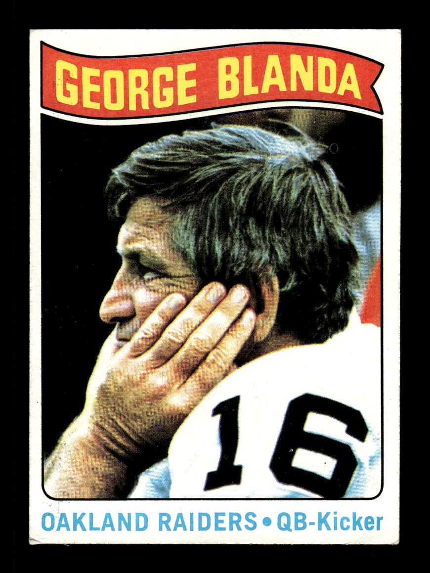 1975 Topps #8 George Blanda Very Good HOF-10004042