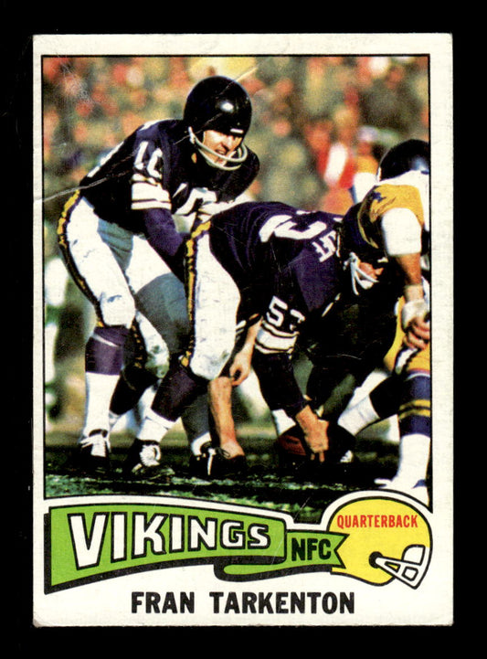 1975 Topps #400 Fran Tarkenton Very Good HOF-10004043