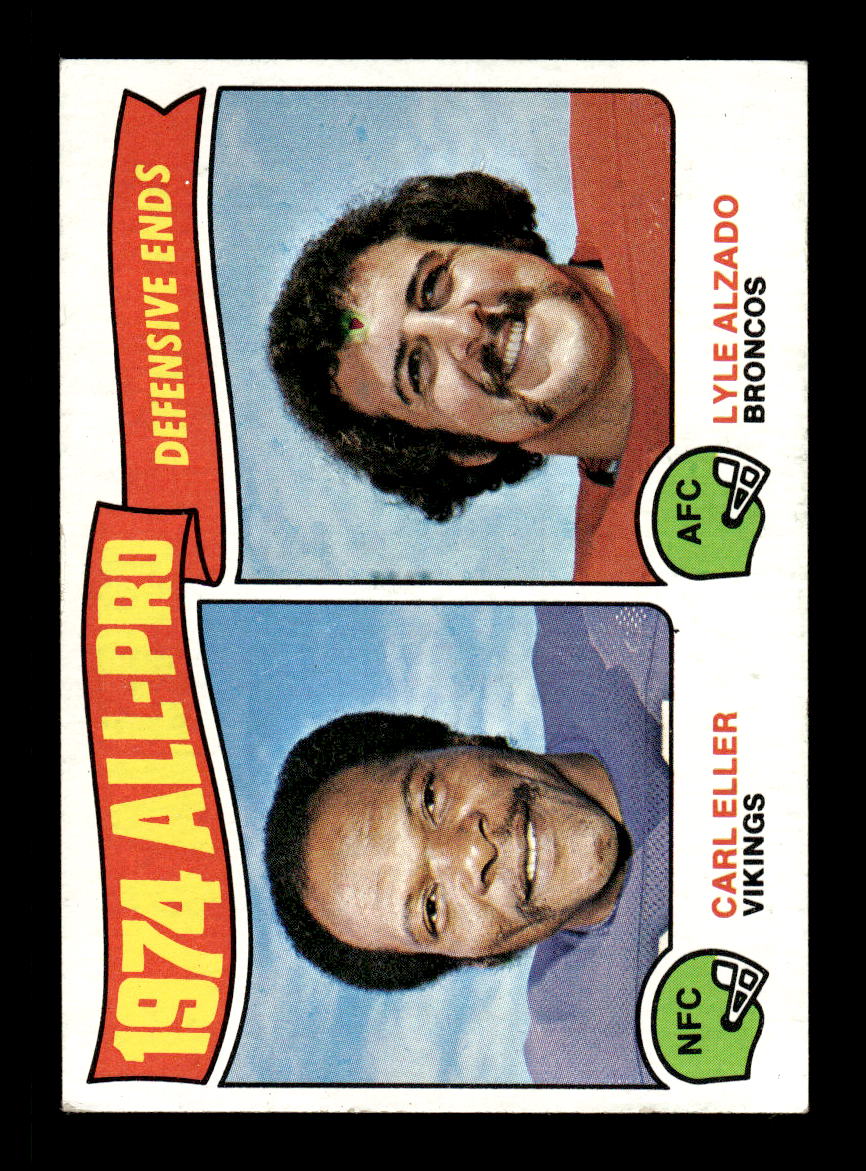 1975 Topps #216 All-Pro Defensive Ends Carl Eller Lyle Alzado Very Good HOF-10004047
