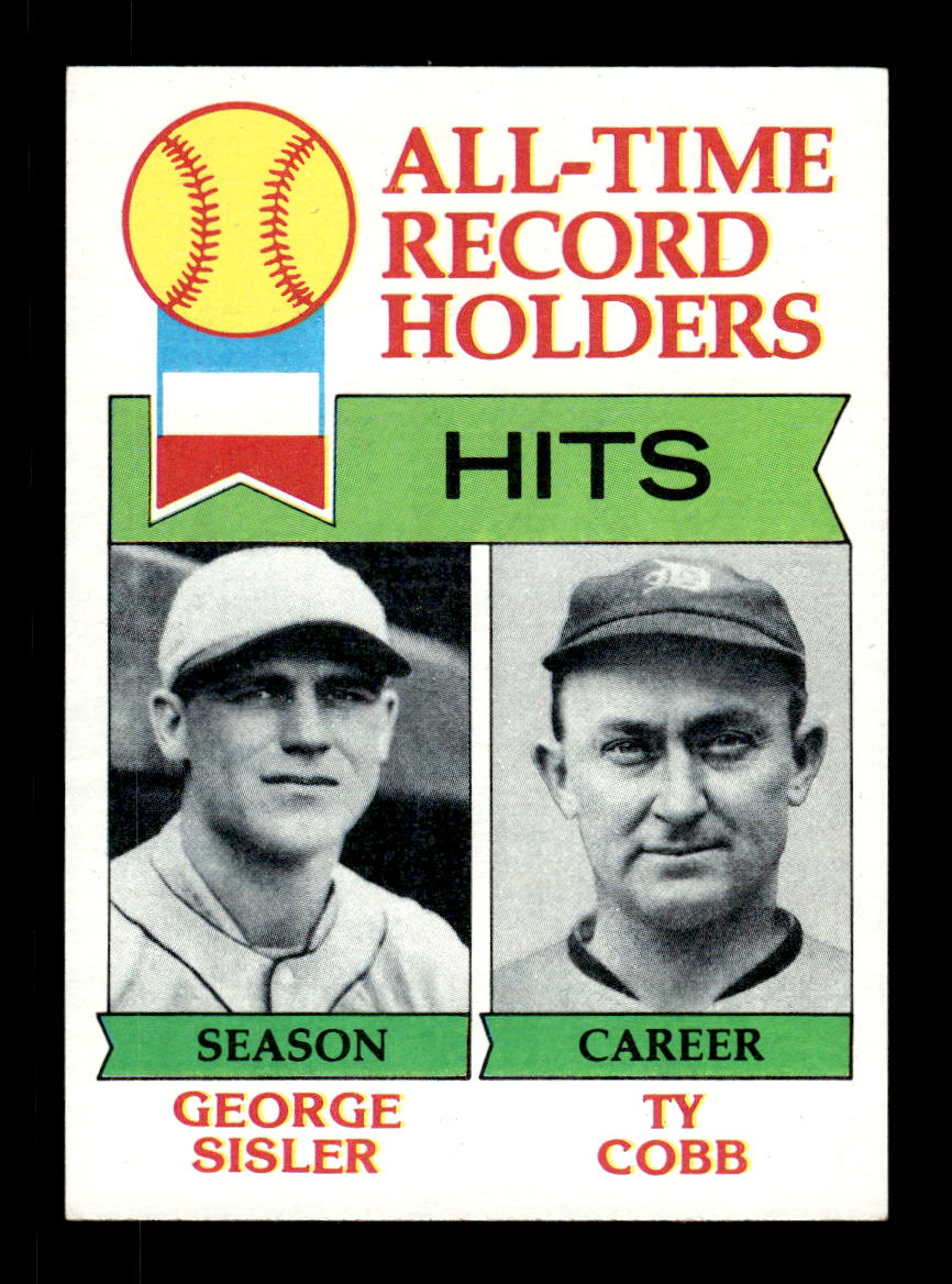 1979 Topps #411 All-Time Record Holders Ty Cobb EXMT PACK FRESH HOF-10004080