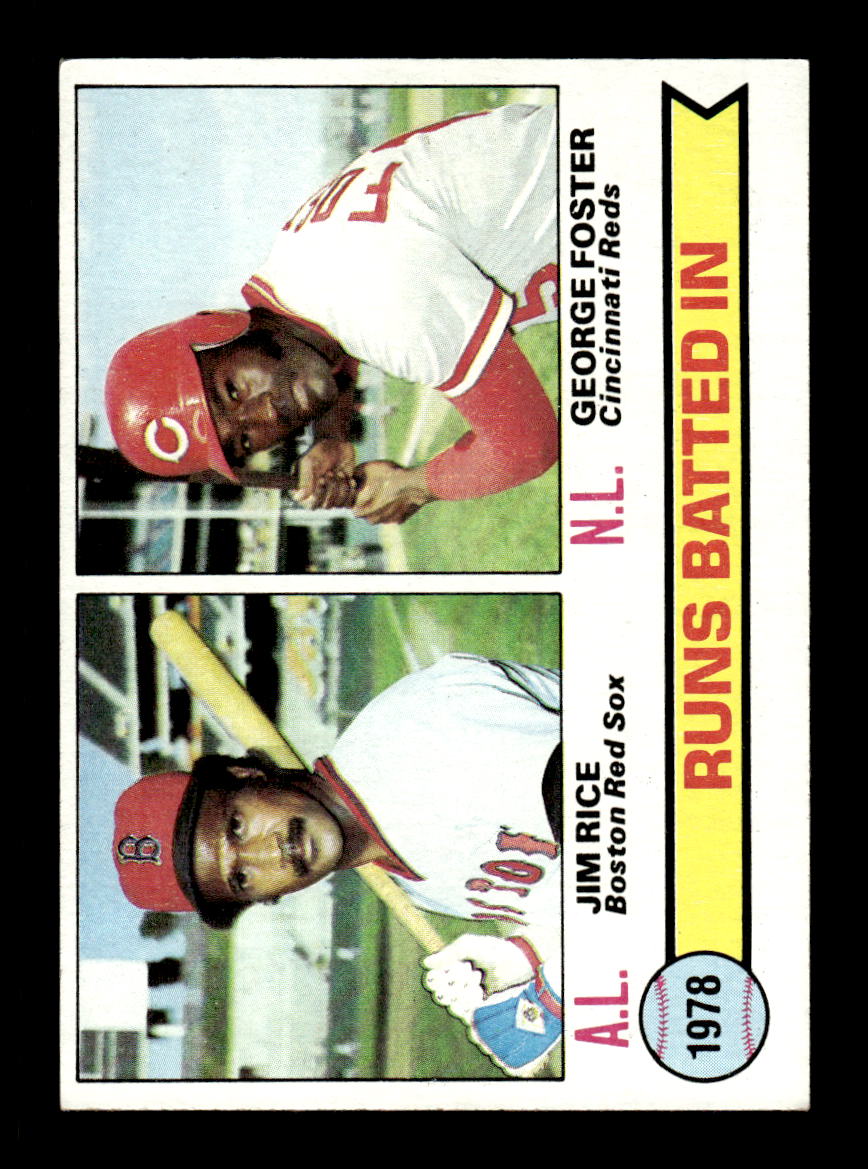 1979 Topps #3 RBI Leaders Rice Foster EXMT PACK FRESH HOF-10004093