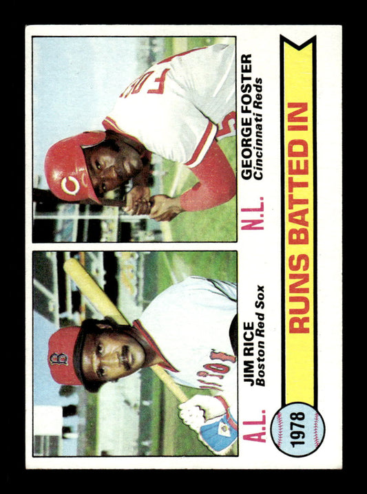 1979 Topps #3 RBI Leaders Rice Foster EXMT PACK FRESH HOF-10004093