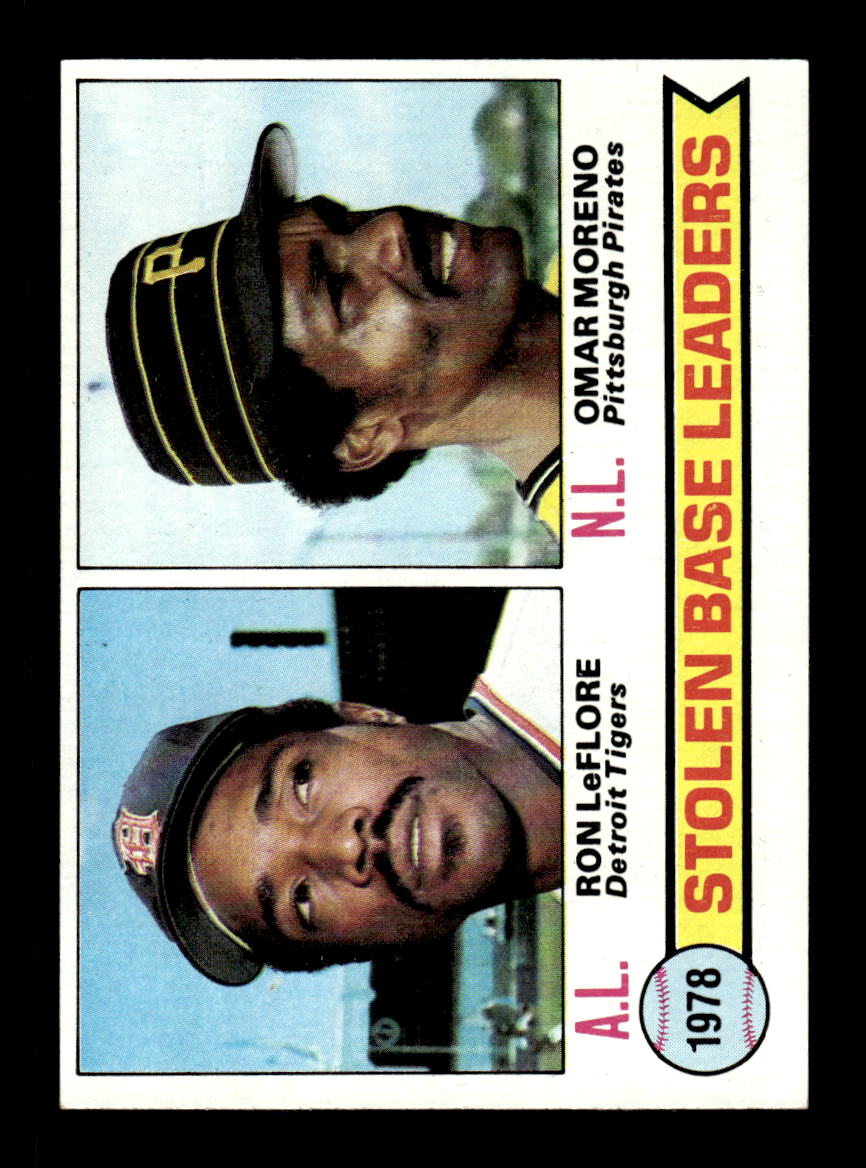 1979 Topps #4 1978 Stolen Base Leaders EXMT PACK FRESH HOF-10004094