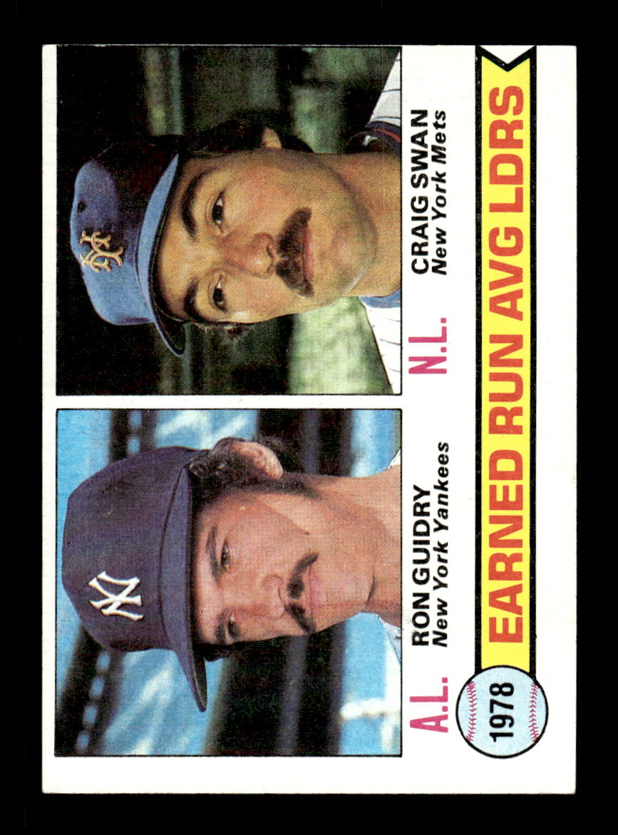 1979 Topps #7 1978 ERA Leaders Guidry EXMT PACK FRESH HOF-10004096