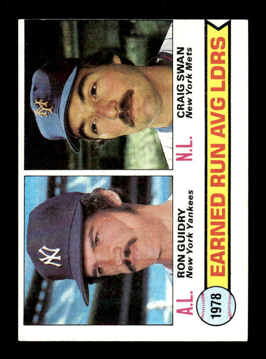1979 Topps #7 1978 ERA Leaders Guidry EXMT PACK FRESH HOF-10004096