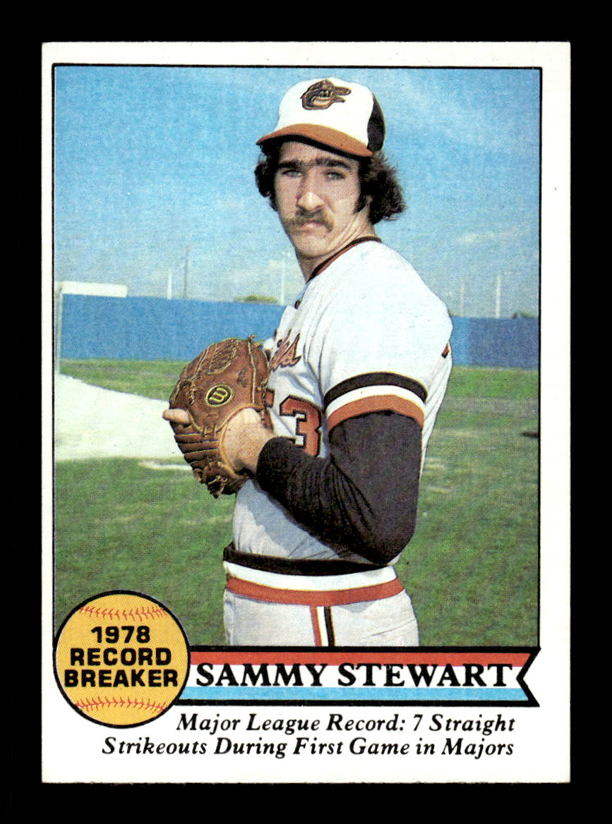1979 Topps #206 Sammy Stewart EXMT PACK FRESH HOF-10004292