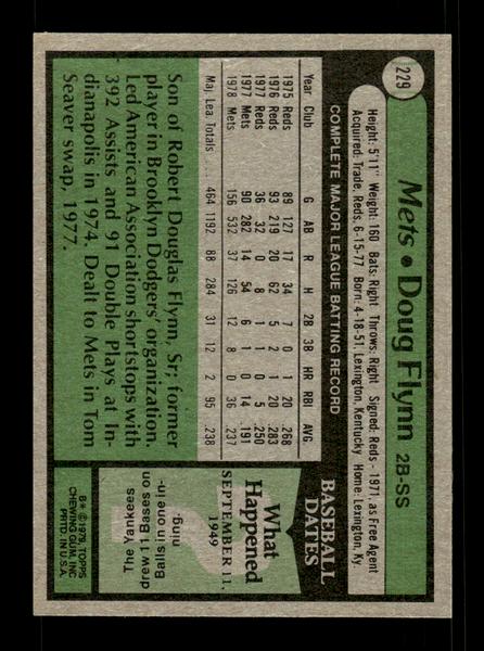 1979 Topps #229 Doug Flynn EXMT PACK FRESH HOF-10004316