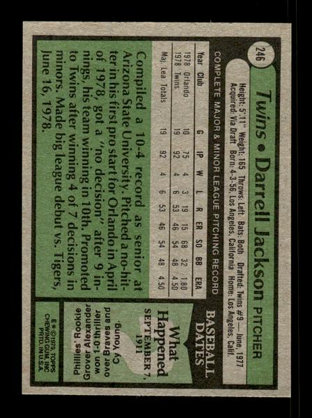 1979 Topps #246 Darrell Jackson EXMT PACK FRESH HOF-10004333