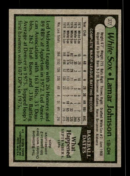 1979 Topps #372 Lamar Johnson EXMT PACK FRESH HOF-10004461
