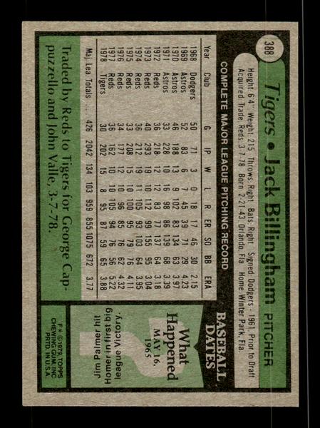 1979 Topps #388 Jack Billingham EXMT PACK FRESH HOF-10004477