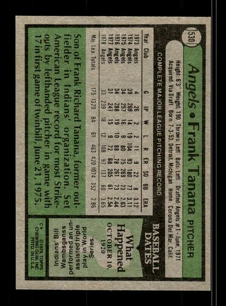 1979 Topps #530 Frank Tanana EXMT PACK FRESH HOF-10004609