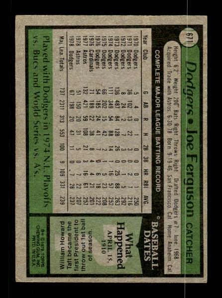 1979 Topps #671 Joe Ferguson EXMT PACK FRESH HOF-10004749