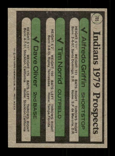1979 Topps #705 Indians 1979 Prospects EXMT PACK FRESH HOF-10004780