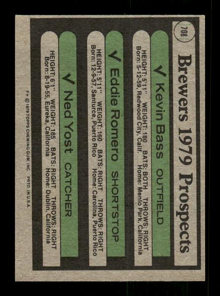 1979 Topps #708 Brewers 1979 Prospects EXMT PACK FRESH HOF-10004784