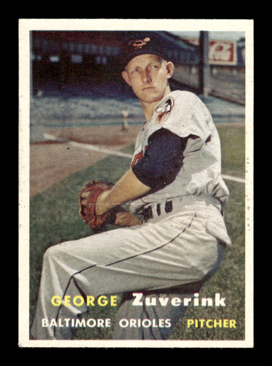 1957 Topps #11 George Zuverink EX - EXMT HOF-10004812