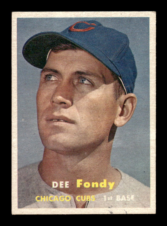 1957 Topps #42 Dee Fondy EX - EXMT HOF-10004828