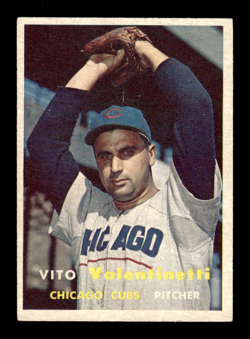 1957 Topps #74 Vito Valentinetti EX - EXMT HOF-10004864