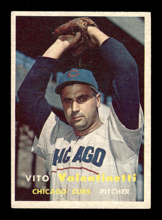 1957 Topps #74 Vito Valentinetti EX - EXMT HOF-10004864