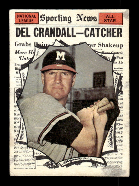 1961 Topps #583 Del Crandall Very Good HOF-10004901
