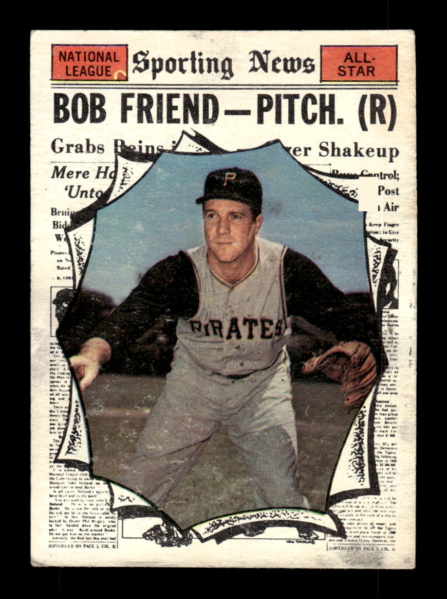 1961 Topps #585 Bob Friend Very Good HOF-10004902