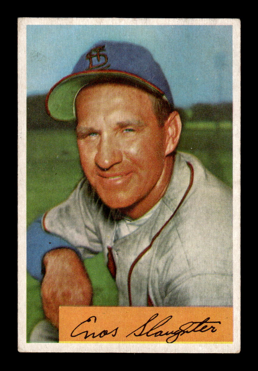 1954 Bowman #62 Enos Slaughter Very Good HOF-10004955
