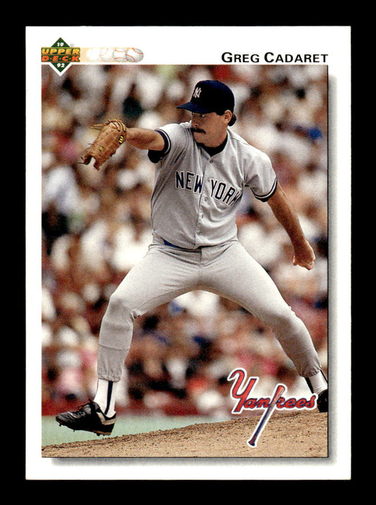 1992 Upper Deck #412 Greg Cadaret HOF-10004966