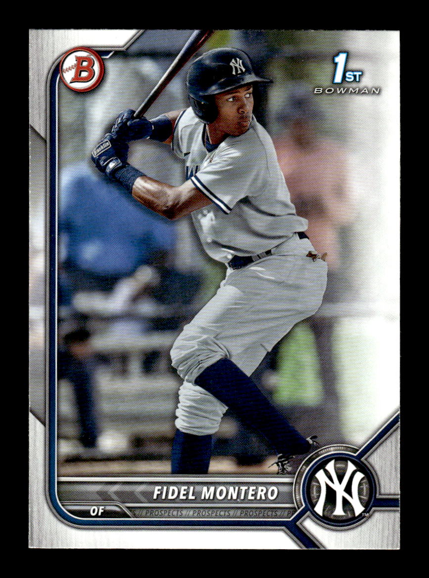 2022 Bowman #BP-74 Fidel Montero HOF-10005012