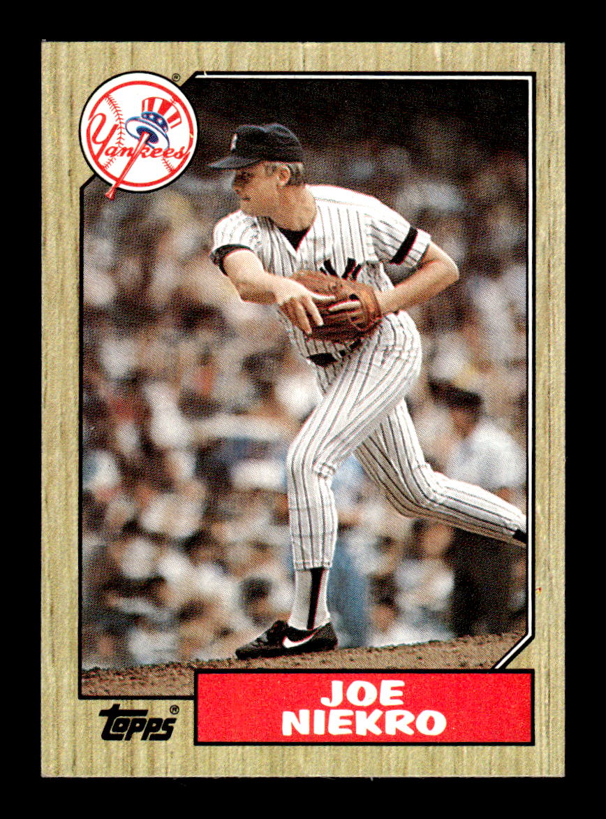 1987 Topps #344a Joe Niekro HOF-10005033
