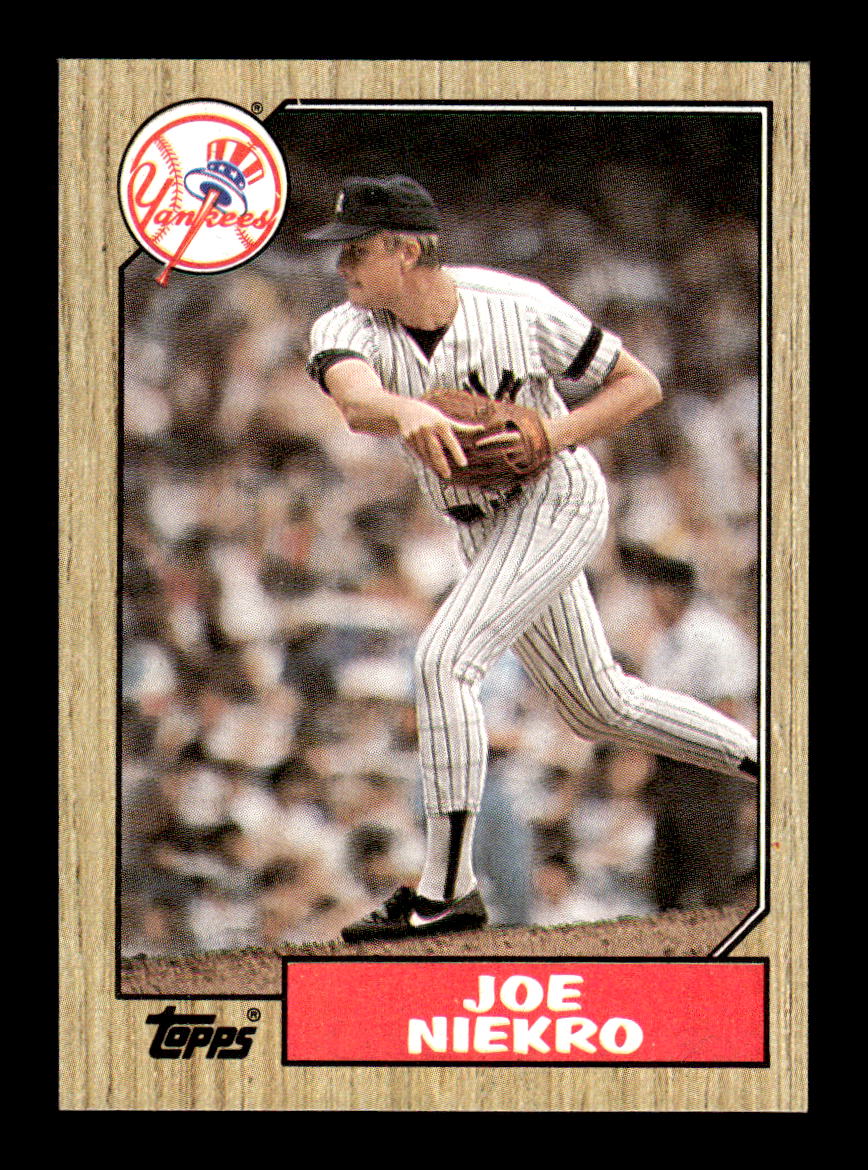 1987 Topps #344a Joe Niekro HOF-10005034