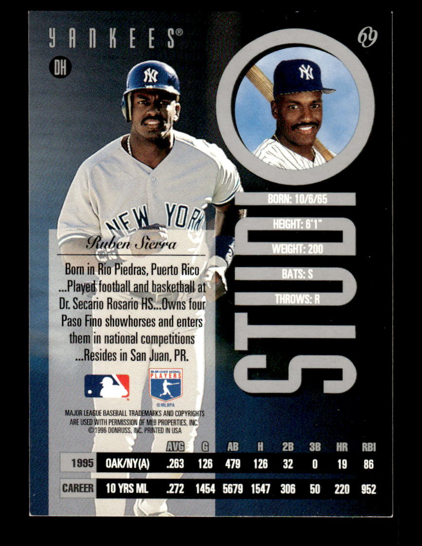 1996 Studio #69 Ruben Sierra HOF-10005046
