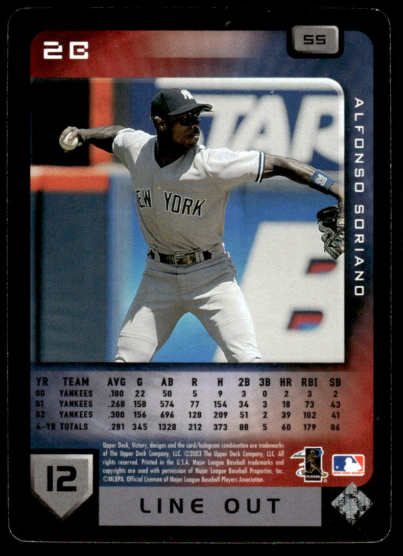 2003 Upper Deck Victory #55 Alfonso Soriano HOF-10005053