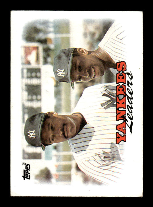 1988 Topps #459 Yankees Leaders HOF-10005058