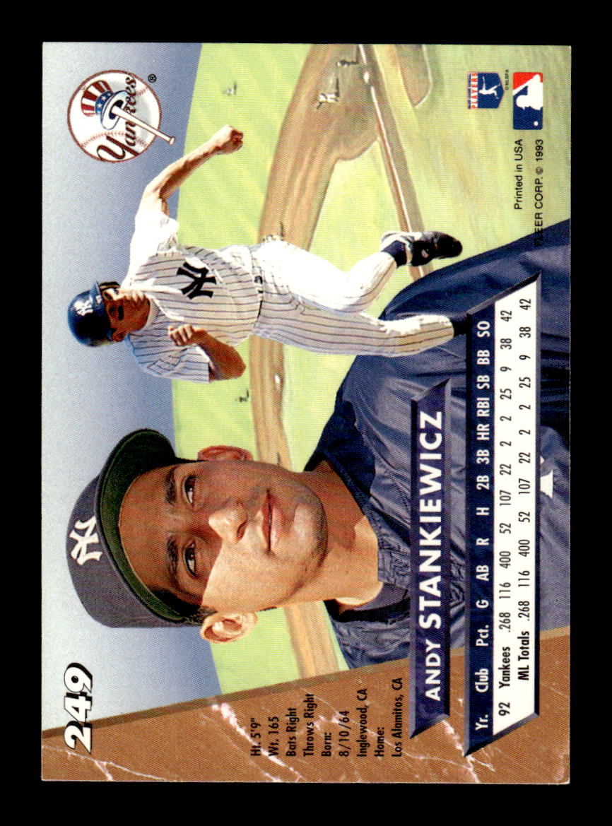 1993 Ultra #249 Andy Stankiewicz HOF-10005066