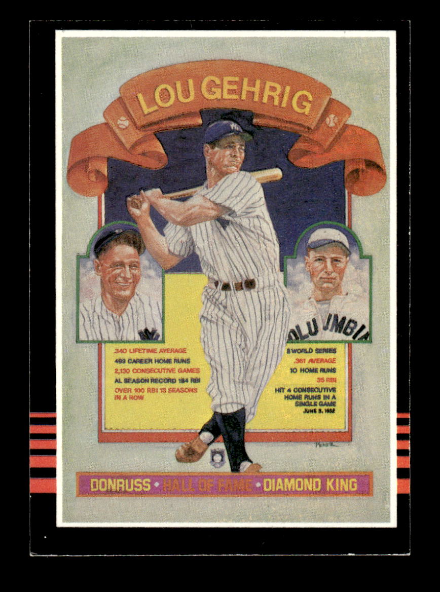1985 Donruss #635 Lou Gehrig HOF-10005069