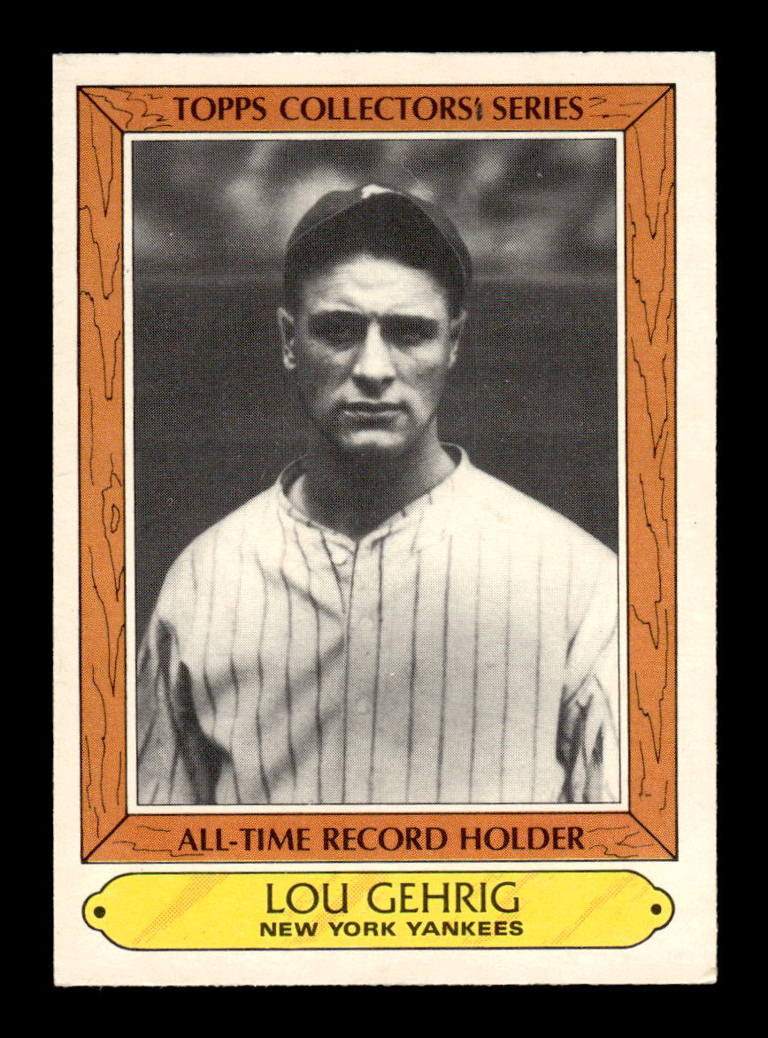 1985 Topps Woolworth All Time Record Holders #14 Lou Gehrig HOF-10005070
