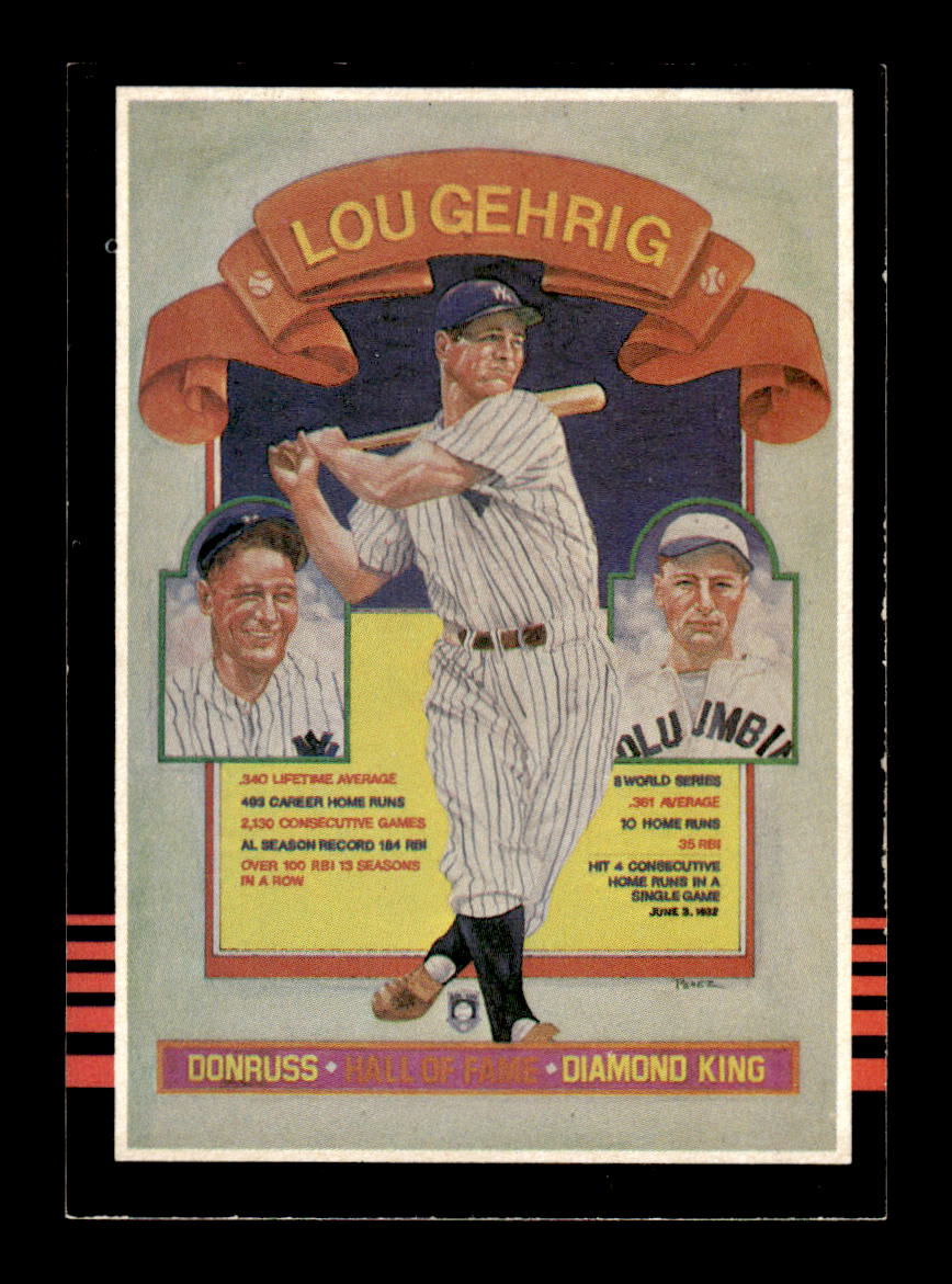 1985 Donruss #635 Lou Gehrig HOF-10005077