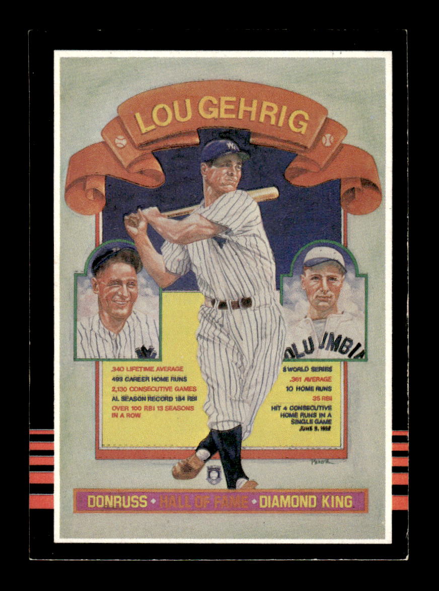1985 Donruss #635 Lou Gehrig HOF-10005078