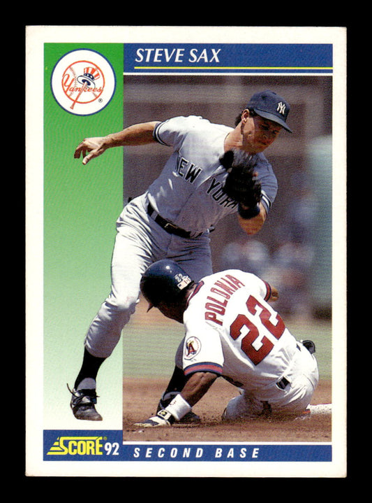 1992 Score #475 Steve Sax HOF-10005088