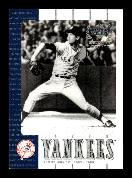 2000 Upper Deck Yankees Legends #35 Tommy John HOF-10005095