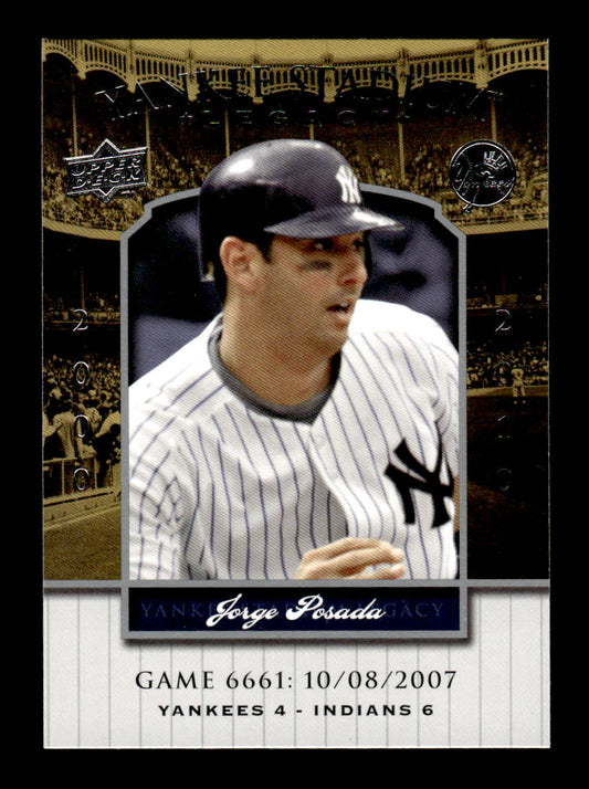 2008 Upper Deck Yankee Stadium Legacy #6659 Jorge Posada HOF-10005096
