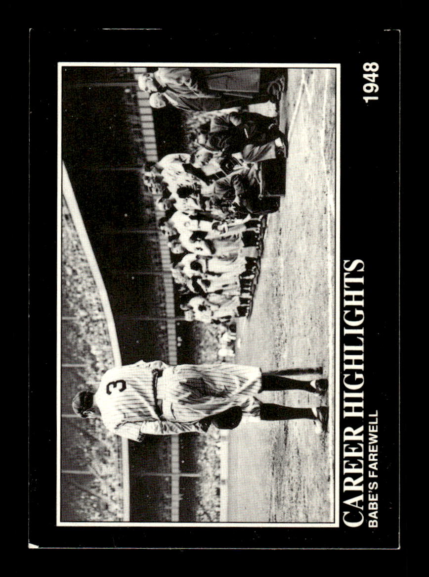 1992 Megacards Babe Ruth #97 Babe's Farewell HOF-10005107