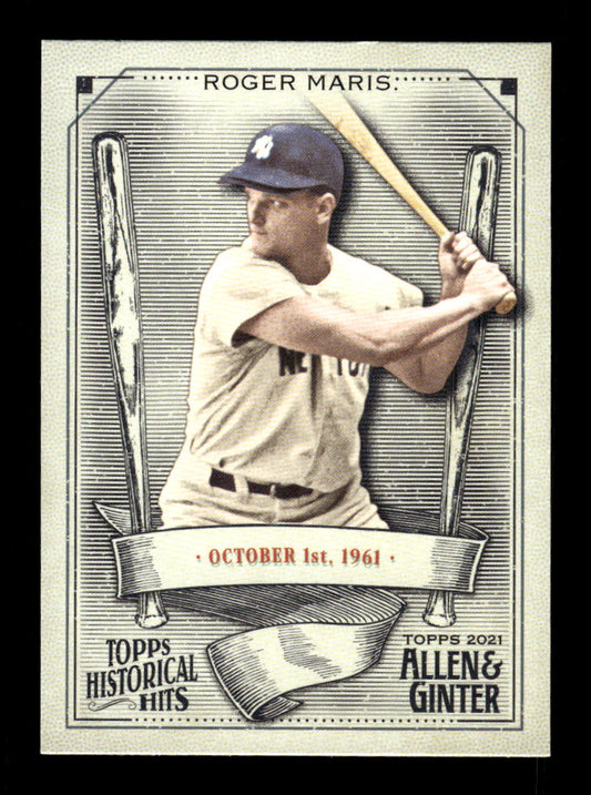 2021 Topps Allen & Ginter #HH-20 Roger Maris HOF-10005115
