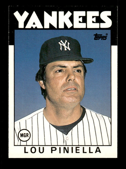 1986 Topps Traded #86T Lou Piniella HOF-10005116