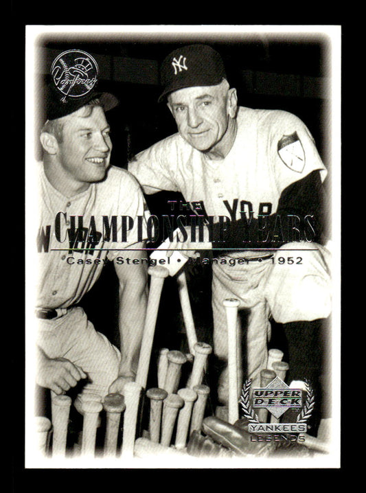 2000 Upper Deck Yankees Legends #80 Casey Stengel HOF-10005117