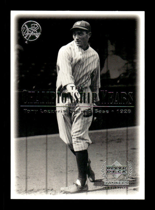2000 Upper Deck Yankees Legends #68 Tony Lazzeri HOF-10005118
