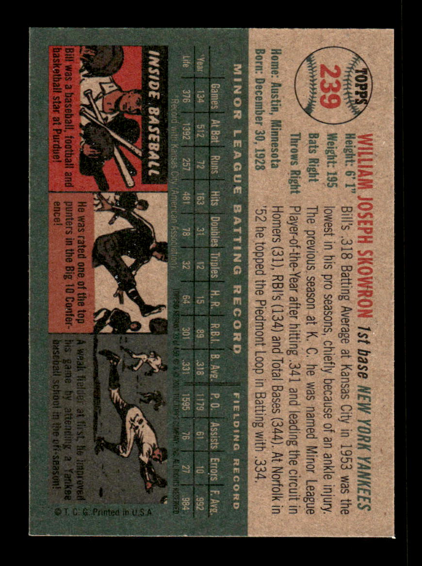 2001 Topps Archives #23 Bill Skowron HOF-10005120