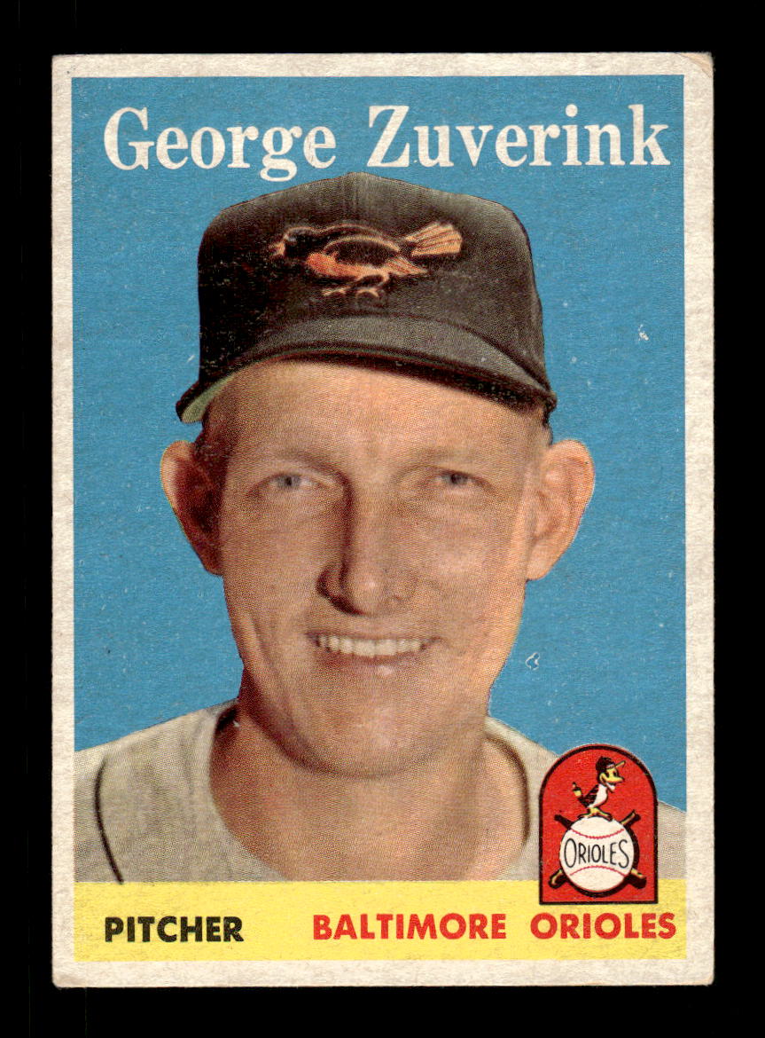 1958 Topps #6 George Zuverink Excellent HOF-10005141