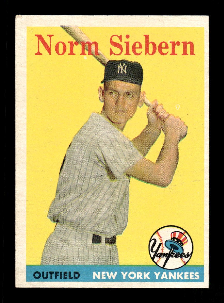 1958 Topps #54 Norm Siebern Excellent HOF-10005146