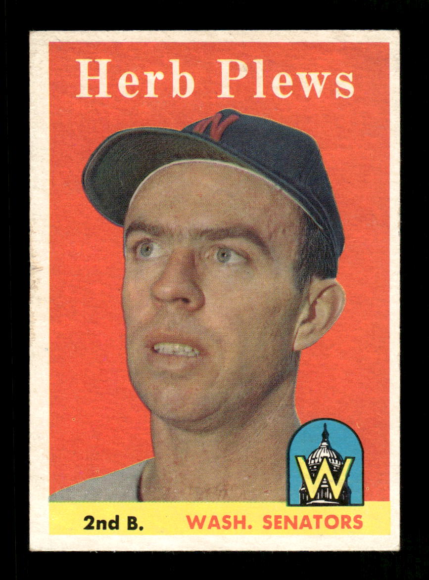 1958 Topps #109 Herb Plews Excellent HOF-10005150