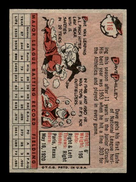 1958 Topps #116 Dave Philley Excellent HOF-10005154